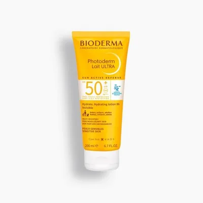 Photoderm MAX Lait SPF50- 200 ml (Milk very High Protection) واقي شمس حماية قصوى بالحليب للبشرة
الحساسة