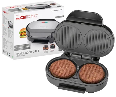 Clatronic Hamburger grill HBM 3696 stainless steel